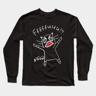 Fffuuu Rage Cat ($ for SilverCord-VR) Long Sleeve T-Shirt